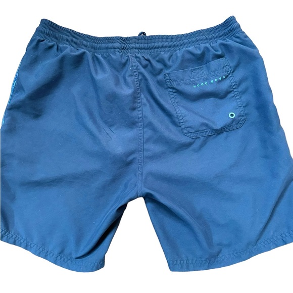 Hugo Boss men’s swim trunks navy blue Small - Picture 4 of 8